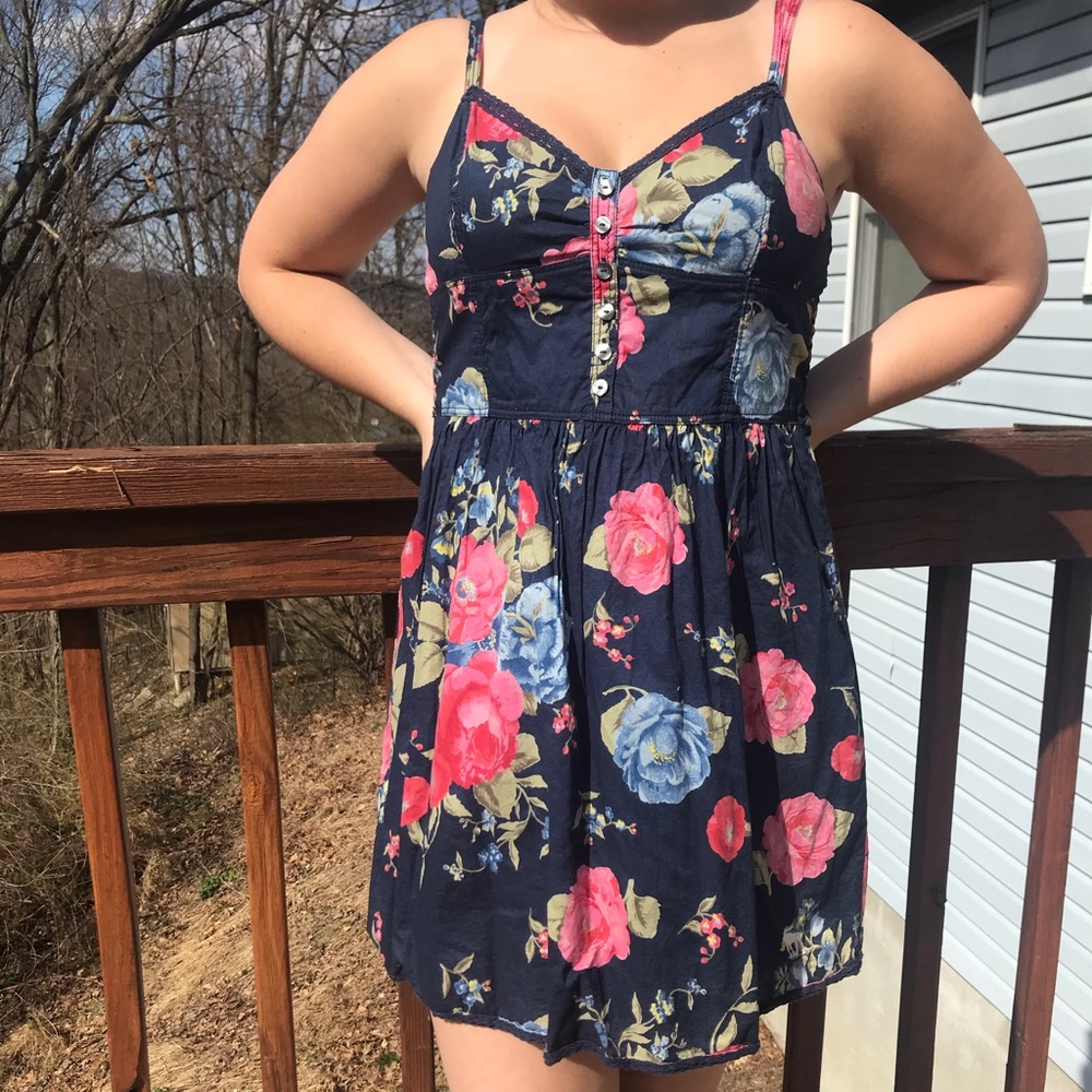 Abercrombie Blue Floral Dress